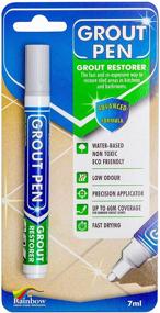 img 4 attached to 🖌️ Waterproof Grout Pen Light Grey Tile Paint Marker: Tile Grout Colorant & Sealer Pen - Light Grey, Narrow 5mm Tip (7mL)