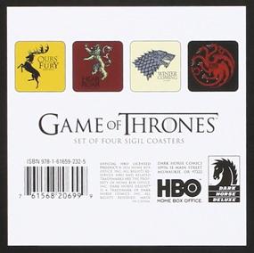 img 1 attached to 🏰 Game of Thrones House Sigil Coaster Set