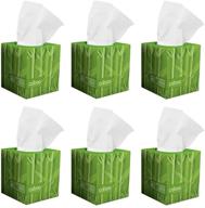 🌿 caboo hypoallergenic facial tissue paper - tree free bamboo tissues, eco-friendly tissue box with 90 sheets per cube (pack of 6), 540 total sheets logo