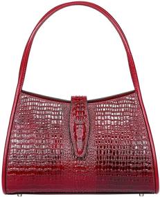 img 4 attached to 👜 Роскошные женские сумки и кошельки PIJUSHI дизайнера: роскошные коричневые сумки на плечо в стиле Hobo Bag
