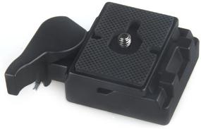 img 3 attached to 📷 Konsait Black Camera 323 Quick Release Plate with Special Adapter (200PL-14) for Manfrotto 323: Upgraded Version