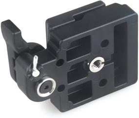 img 2 attached to 📷 Konsait Black Camera 323 Quick Release Plate with Special Adapter (200PL-14) for Manfrotto 323: Upgraded Version