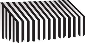 img 4 attached to 🏳️ Striped Awning - Black and White