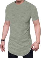👕 jokhoo sleeve hipster curved x large men's shirt: sleek and stylish clothing for fashion-forward men logo