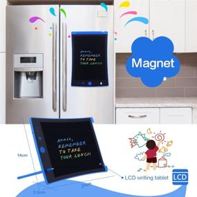 img 2 attached to 8.5-inch Electronic LCD Writing Tablet - Colorful Drawing and Doodle Board for Kids at Home and School (Blue)