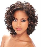 👩 stylish mixed brown big curly bob synthetic wig for black women logo