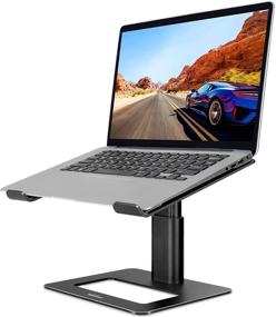 img 4 attached to Laptop Stand TopMate Office Laptop Stand Adjustable Height Aluminum Laptop Holder Stand Up 17 3 Inch Laptop Laptop Riser MacBook