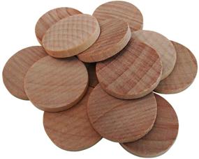 img 1 attached to 🌲 200 Pack of AxeSickle 1 Inch Unfinished Natural Wood Slices - Perfect for Arts & Crafts, Games, and Ornaments