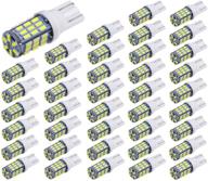 💡 power up your vehicle's lighting with aucan 40pcs super bright rv trailer t10 921 194 42-smd 12v car backup reverse led lights bulbs logo