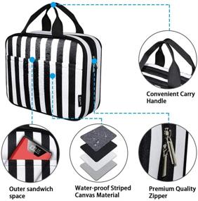 img 1 attached to Waterproof Hanging Toiletry Bag for Travel Accessories - Organizer for Cosmetics, Makeup, and Shower Products for Men and Women - Great Gift Idea