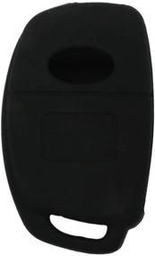 img 2 attached to SEGADEN Silicone Cover Protector Case for HYUNDAI 3 Button Flip Remote Key Fob CV9102 Black