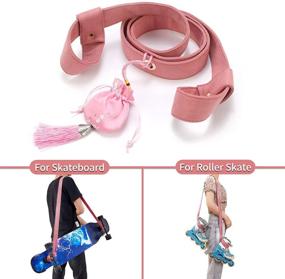 img 3 attached to 🛼 YH&GS Roller Skate Leash: Versatile Transport Strap for Ski Boots, Snowboard Boots, Ice Skates, and Yoga Mats - Adjustable, Fashionable & Speedy!