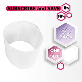 img 3 attached to Dukal Neck Strips: Pack of 60 Stretchable Neckbands for Hair, Barber, Make-Up, Waxing Services - Highly Absorbent Tissue, Pre-Cut Strips, Comfortable for Neck