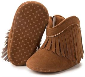 img 2 attached to BiBeGoi Moccasins Non Slip Newborn Prewalker Apparel & Accessories Baby Boys for Shoes