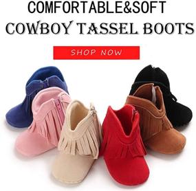 img 3 attached to BiBeGoi Moccasins Non Slip Newborn Prewalker Apparel & Accessories Baby Boys for Shoes