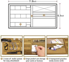 img 1 attached to Молле органайзер для козырька солнцезащитного щитка автомобиля от WYNEX - тактическое покрытие на козырьке совместимое с Молле ремешком для эффективного хранения на козырьке автомобиля.