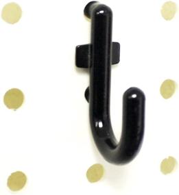 img 4 attached to 🔥 Efficient Wall Peg Hook Kit, 50-Pack in Sleek Black