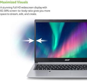 img 1 attached to Acer Aspire 5 A515-46-R14K Slim Laptop with 15.6-inch Full HD IPS Display, AMD Ryzen 3 3350U Quad-Core Processor, 4GB DDR4 RAM, 128GB NVMe SSD, WiFi 6, Backlit Keyboard, Alexa Built-in, Windows 10 Home (S mode)