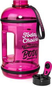 img 2 attached to 💧 H2OCOACH Half Gallon Sports Water Bottle: Motivational 2.5L with Time Marker, Reusable BPA Free Jug (84oz)