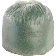 🛍️ stout by envision stoe4248e85 ecosafe-6400 compostable bags, 42x48, 48 gal - pack of 40 - green, 0.85 mil thickness logo