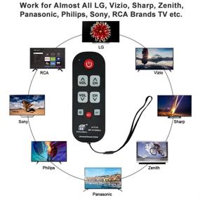 img 3 attached to 📺 Universal Waterproof Remote Control A-TV10 Compatible with Vizio, LG, and Sharp Brand TVs - Excludes Cable Boxes and Satellite Receivers