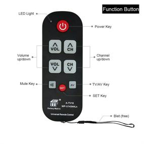 img 1 attached to 📺 Universal Waterproof Remote Control A-TV10 Compatible with Vizio, LG, and Sharp Brand TVs - Excludes Cable Boxes and Satellite Receivers