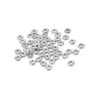 🔩 50-pack stainless steel 304 hex nuts: m3x0.5mm metric coarse thread hexagon nuts by uxcell logo