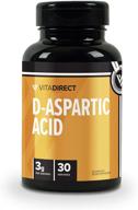 💪 enhance your performance with vitadirect premium d-aspartic acid (daa) pills - 750 mg, 120 vegetarian pills, high quality men's supplement logo