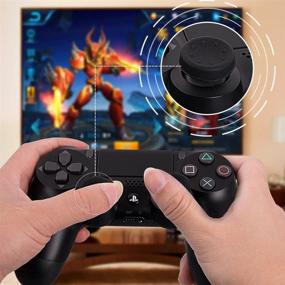 img 3 attached to 🎮 Enhance Your Gaming Experience with PS4 FPS Games Accessories Kit: Anti Slip Silicon Analog Stick Thumb Grips Set with Trigger Extensions (Black) for Playstation 4 / Slim/Pro Controller