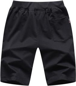 img 3 attached to 👖 Sitmptol Cotton Sweatpants: Boys' Clothing and Shorts with Drawstring & Pockets