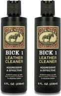 bickmore bick 1 leather cleaner 8 унций (2 штуки) - удаляет грязь, масло, пот, соль и пятна от воды с кожаных изделий всех оттенков - идеально подходит для цветных, белых и черных изделий. логотип