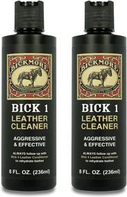 img 1 attached to Bickmore Bick 1 Leather Cleaner 8 oz (2 Pack) - Remove Dirt, Oil, Sweat, Salt, and Water Stains from All Shades of Leather - Ideal for Colored, White, and Black Pieces