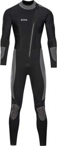 img 2 attached to 🤿 ZCCO Wetsuits Men's 5mm Premium Neoprene Front Zip Full Suits: Perfect for Scuba Diving, Spearfishing, Snorkeling, Surfing, Canoeing & More!