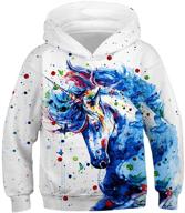🐺 latest arrival: wolf 3d hoodie boys sweatshirt – trendy long sleeve pullover animal coats for boys and girls logo