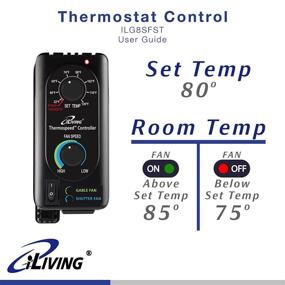 img 1 attached to ILIVING Exhaust Thermospeed Controller ILG8SFST