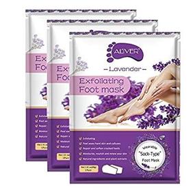 img 3 attached to 👣 Exfoliating Foot Peel Masks - Pack of 3 for Men and Women - Removes Calluses, Dead and Dry Skin - Lavender Scented