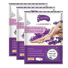 img 4 attached to 👣 Exfoliating Foot Peel Masks - Pack of 3 for Men and Women - Removes Calluses, Dead and Dry Skin - Lavender Scented