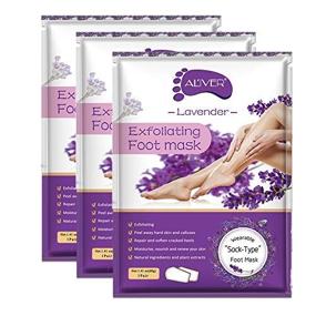 img 2 attached to 👣 Exfoliating Foot Peel Masks - Pack of 3 for Men and Women - Removes Calluses, Dead and Dry Skin - Lavender Scented