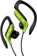 спортивные наушники jvc haeb75g green логотип