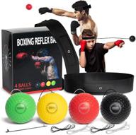 🥊 oliker boxing reflex ball family pack plus - adjustable headband, 4 boxing balls for reaction, agility, speed, fight skills, and hand-eye coordination training - suitable for adults and kids логотип