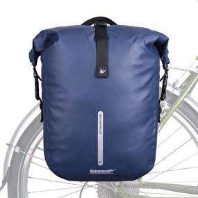 img 4 attached to 🚲 Rhinowalk Bike Pannier Bag: Waterproof and Spacious Rack Bicycle Bag, Perfect for Commuting, with Laptop Pannier and Shoulder Bag Option - Essential Cycling Accessory