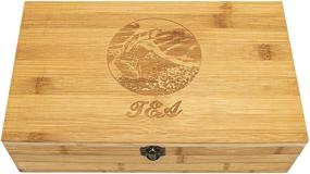 img 4 attached to 🍵 Bamboo Tea Chest - Expandable Tea Box Storage with Adjustable 16 Compartments, Latching Lid - Beyond Your Thoughts