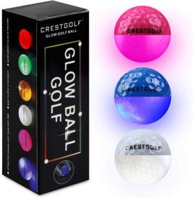 img 3 attached to Enhance Your Golf Game with Crestgolf Flashing Glowing Golf Ball: Night Glow LED Ball in Six Vibrant Colors!