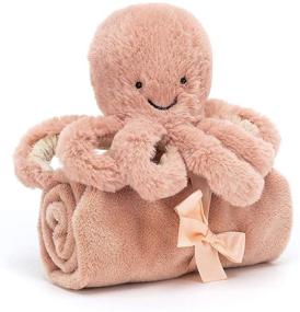 img 1 attached to 🐙 Детская погремушка с оленем Оделл от Jellycat: Премиум плюшевый зверек и плед для безопасности