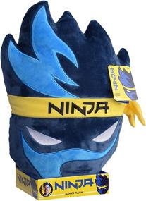 img 1 attached to 🎮 Wicked Cool Toys Ninja Gamer Plush Pillow - Game Room Decor Accessory - Tyler Blevins Streamer Logo - 15 Inch - Age 6+