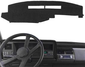 img 4 attached to Chevy Chevrolet/GMC Sierra C1500 C2500 C3500 K1500 K2500 K3500 Pickup Truck Dashboard Cover Dash Mat 1988-1994 (88-94, Black) Y25 - Custom Fit