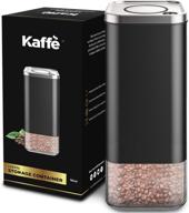 stainless steel coffee canister with airtight lid - bpa free glass storage container (16oz) логотип