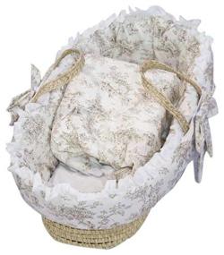 img 3 attached to Bedding Toile Deluxe Moses Basket