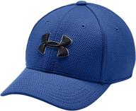 шапка under armour boys' blitzing 2.0 stretch fit cap - комфортная и стильная шапка для активных мальчиков логотип