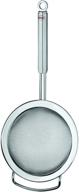 🍳 rösle 7.9 inch fine mesh kitchen strainer with stainless steel round handle logo